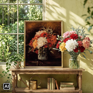 Vase mit Nelken von Vincent van Gogh Poster