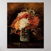 Vase mit Nelken von Vincent van Gogh Poster (Vorne)