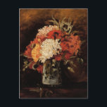 Vase mit Nelken von Vincent van Gogh Postkarte<br><div class="desc">Vase mit Nelken von Vincent van Gogh ist ein Vintager Post-Impressionismus der schönen Kunst noch Leben florale Natur Malerei. Ein wunderschönes Blume-Bouquet aus dem Garten in einer Vase. Über den Künstler: Vincent Willem van Gogh (1853-1890) war einer der berühmtesten postimpressionistischen Maler seiner Zeit. Seine Arbeit war besonders für seine raue...</div>