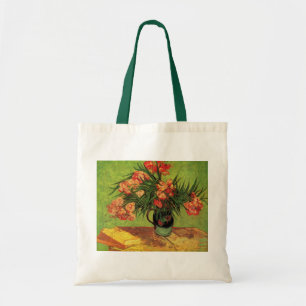 Vase mit Oleander und Büchern von Vincent van Gogh Tragetasche