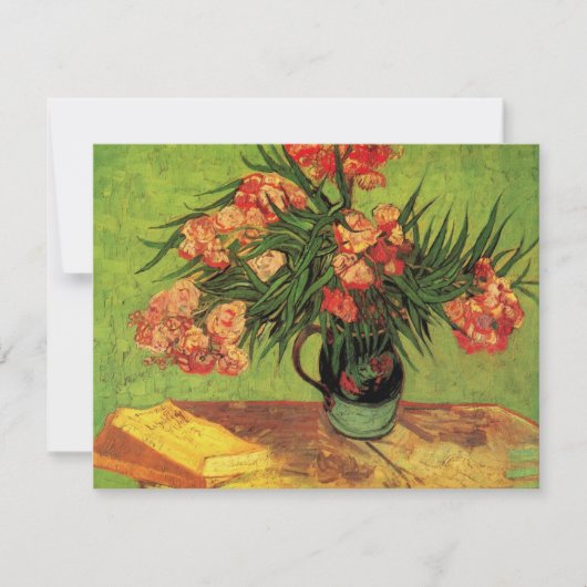 Vase mit Oleanders und Bücher von Vincent van Gogh (Vorderseite)