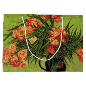 Vase mit Oleanders und Bücher von Vincent van Gogh Große Geschenktüte (Rückseite)