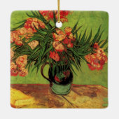 Vase mit Oleanders und Bücher von Vincent van Gogh Keramikornament (Rückseite)