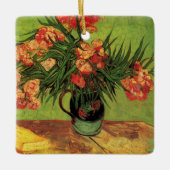 Vase mit Oleanders und Bücher von Vincent van Gogh Keramikornament (Vorderseite)