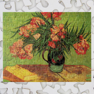 Vase mit Oleanders und Bücher von Vincent van Gogh Puzzle