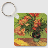 Vase mit Oleanders und Bücher von Vincent van Gogh Schlüsselanhänger (Vorderseite)