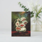 Vase mit Peonies Van Gogh Fine Art Postkarte (Stehend Vorderseite)