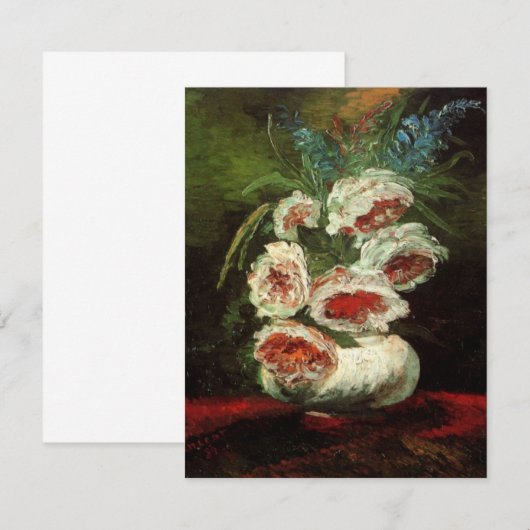Vase mit Peonys von Vincent van Gogh (Vorne/Hinten)