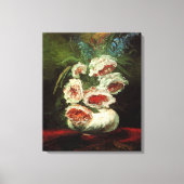 Vase mit Peonys von Vincent van Gogh Leinwanddruck (Vorderseite)