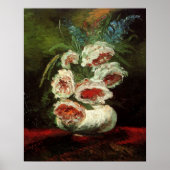 Vase mit Peonys von Vincent van Gogh Poster (Vorne)