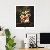 Vase mit Peonys von Vincent van Gogh Poster (Heimbüro)