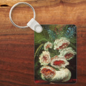 Vase mit Peonys von Vincent van Gogh Schlüsselanhänger (Vorderseite)