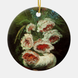 Vase mit Pfingstrosen von Vincent van Gogh Keramikornament