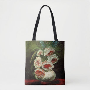 Vase mit Pfingstrosen von Vincent van Gogh Tasche