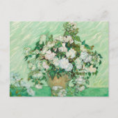 Vase mit Pink Roses Vincent van Gogh Postkarte (Vorderseite)