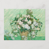 Vase mit Pink Roses Vincent van Gogh Postkarte (Vorderseite)
