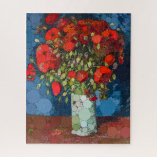 Vase mit Poppies von After Vincent van Gogh Puzzle