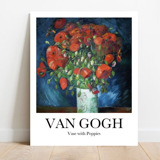 Vase mit Poppies von Vincent van Gogh Poster