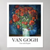 Vase mit Poppies von Vincent van Gogh Poster (Vorne)