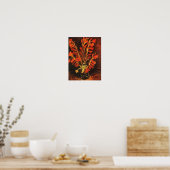 Vase mit Red Gladioli Van Gogh FIne Art Poster (Küche)