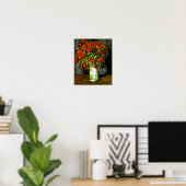 Vase mit Red Poppies Van Gogh Fine Art Poster (Heimbüro)