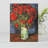 Vase mit Red Poppies Vincent van Gogh. (Stehend Vorderseite)