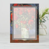 Vase mit Red Poppies Vincent van Gogh. (Stehend Vorderseite)