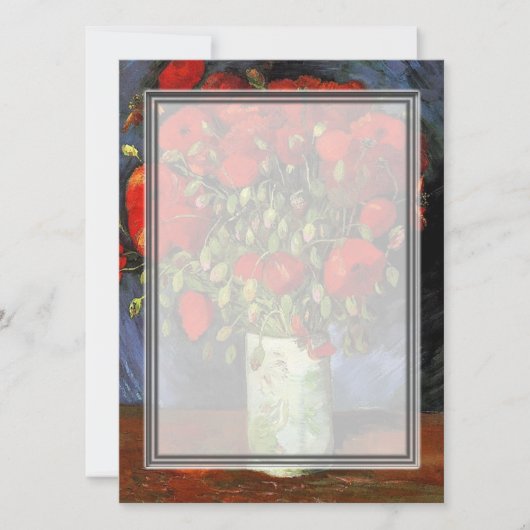 Vase mit Red Poppies Vincent van Gogh. (Vorderseite)