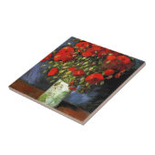 Vase mit Red Poppies Vincent van Gogh Fliese (Seite)