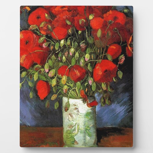 Vase mit Red Poppies Vincent van Gogh Fotoplatte (Vorderseite)
