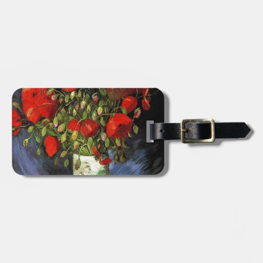 Vase mit Red Poppies Vincent van Gogh Gepäckanhänger (Vorderseite horizontal)