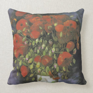 Vase mit Red Poppies Vincent van Gogh Kissen