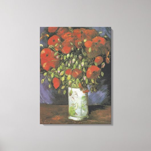 Vase mit Red Poppies Vincent van Gogh Leinwanddruck (Vorderseite)