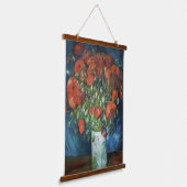 Vase mit Red Poppies Vincent van Gogh Wandteppich Mit Holzrahmen (Gewinkelt)