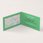 Vase mit rosa Rosen, Van Gogh, Antiquitätenhändler Visitenkarten (Innenseite)