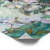 Vase mit rosa Rosen, Van Gogh Poster (Ecke)