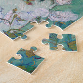 Vase mit rosa Rosen, Van Gogh Puzzle (Seite)