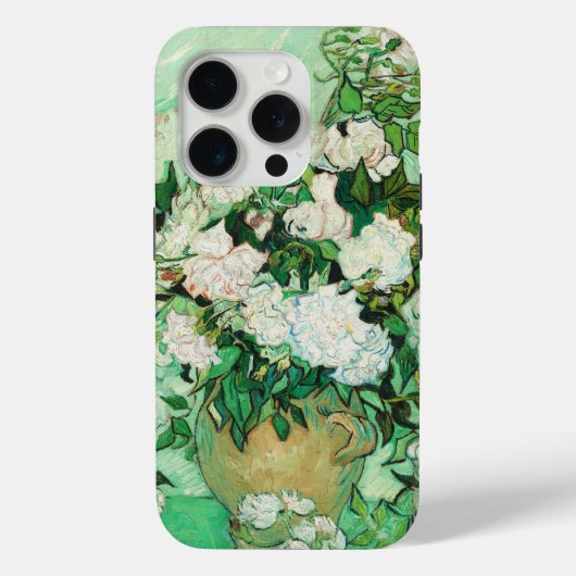 Vase mit rosa Rosen, Vincent Van Gogh Case-Mate iPhone Hülle (Rückseite)