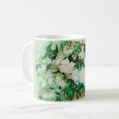 Vase mit rosa Rosen, Vincent Van Gogh Kaffeetasse (Vorderseite Links)