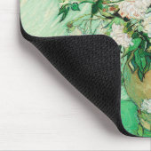 Vase mit rosa Rosen, Vincent Van Gogh Mousepad (Ecke)