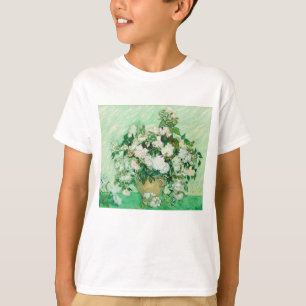 Vase mit rosa Rosen, Vincent Van Gogh T-Shirt