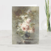 Vase mit Rose Karte (Vorderseite)