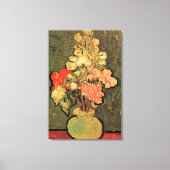 Vase mit Rose Mallows von Vincent van Gogh Leinwanddruck (Vorderseite)
