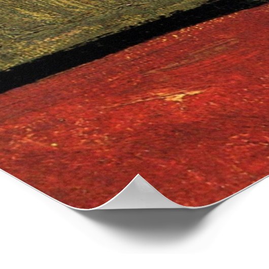 Vase mit Rose Mallows von Vincent van Gogh Poster (Ecke)