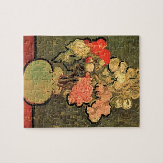 Vase mit Rose Mallows von Vincent van Gogh Puzzle (Horizontal)