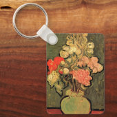 Vase mit Rose Mallows von Vincent van Gogh Schlüsselanhänger (Vorderseite)