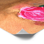 Vase mit Rose Poster (Ecke)