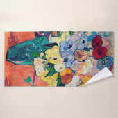 Vase mit Rose und Anemonen, Van Gogh Badehandtuch (Badehandtuch)