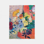 Vase mit Rose und Anemonen, Van Gogh Fleecedecke (Vorderseite)