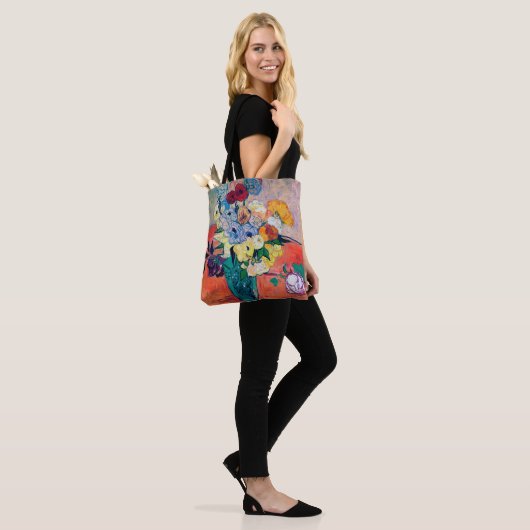 Vase mit Rose und Anemonen, Van Gogh Tasche (Am Model)